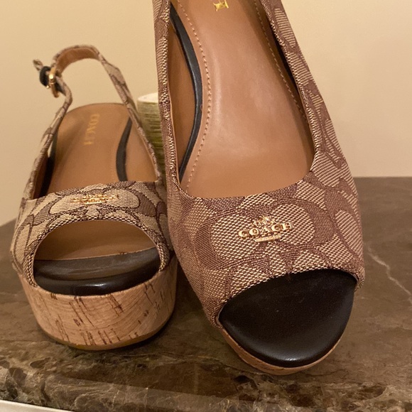 Coach cork wedge sandals - Picture 3 of 7